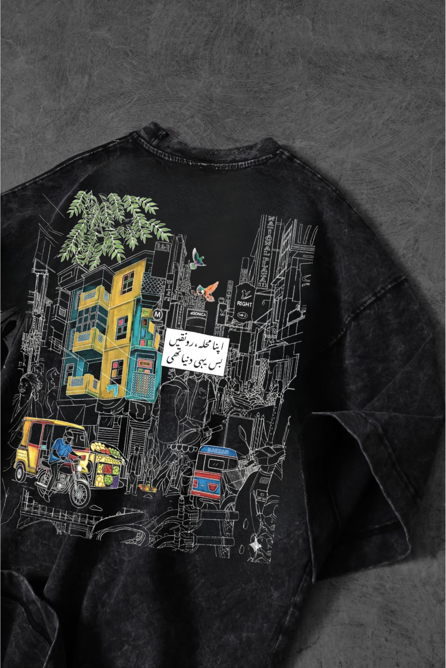 The "Apna Mohalla" Washed T-shirt