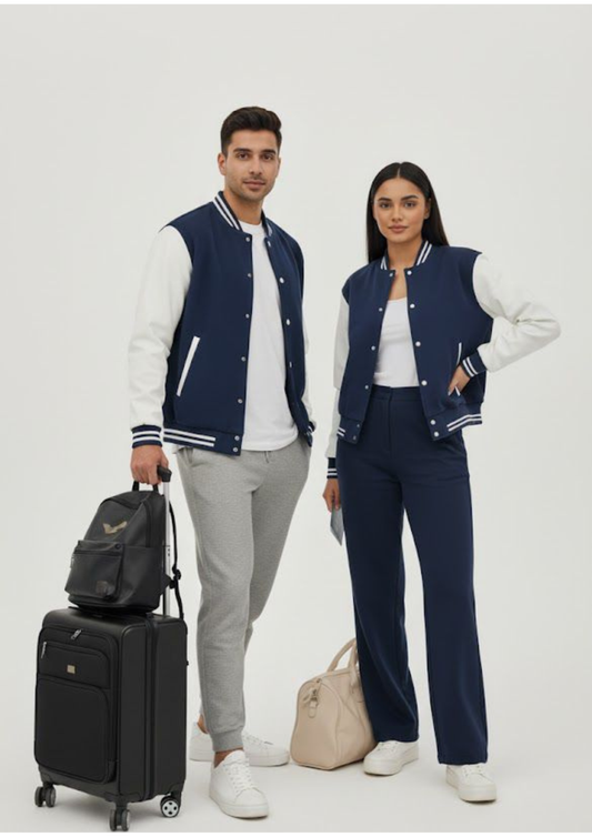 The Classic Navy Varsity Jacket