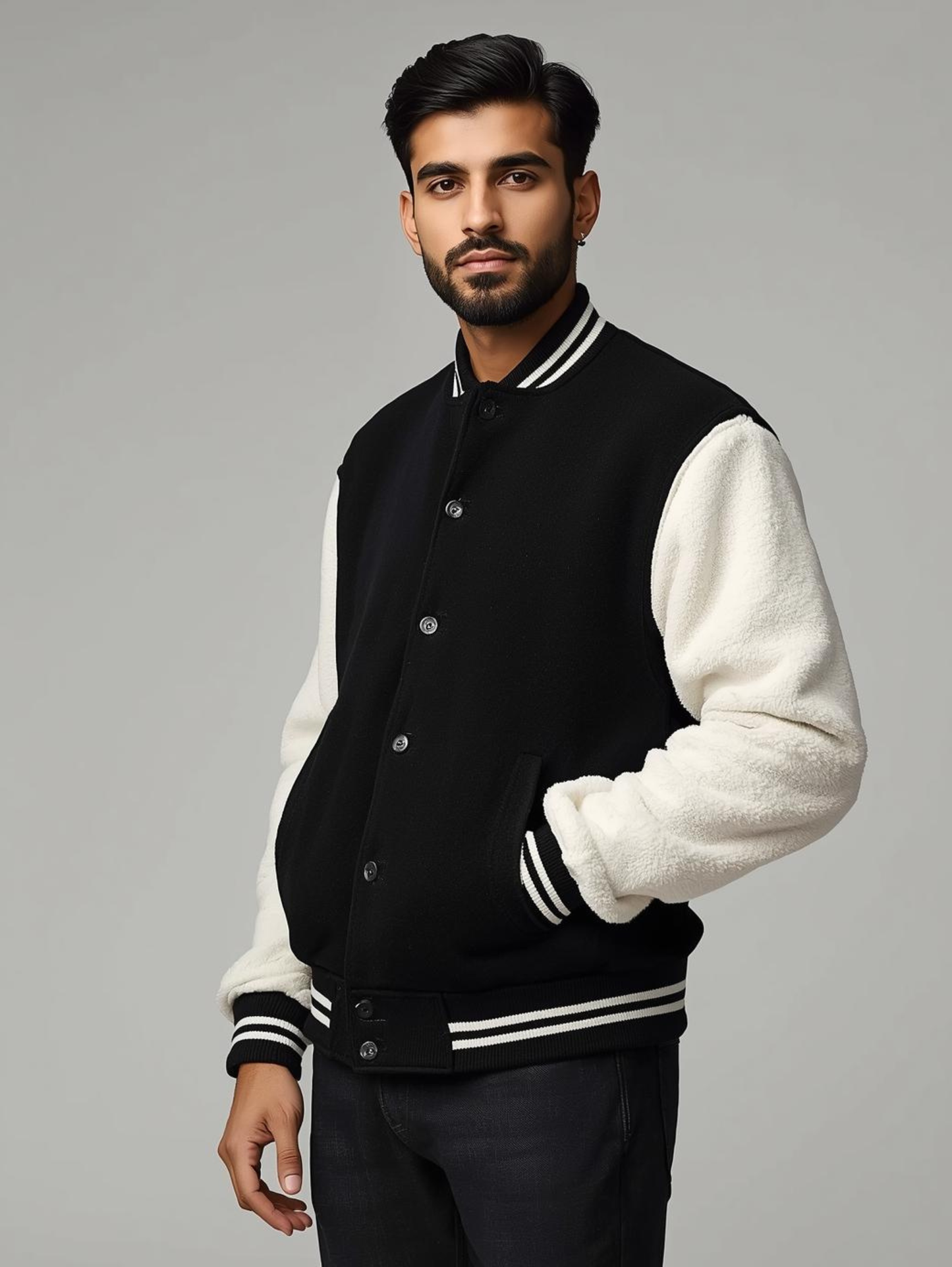 Black Summit Varsity Jacket