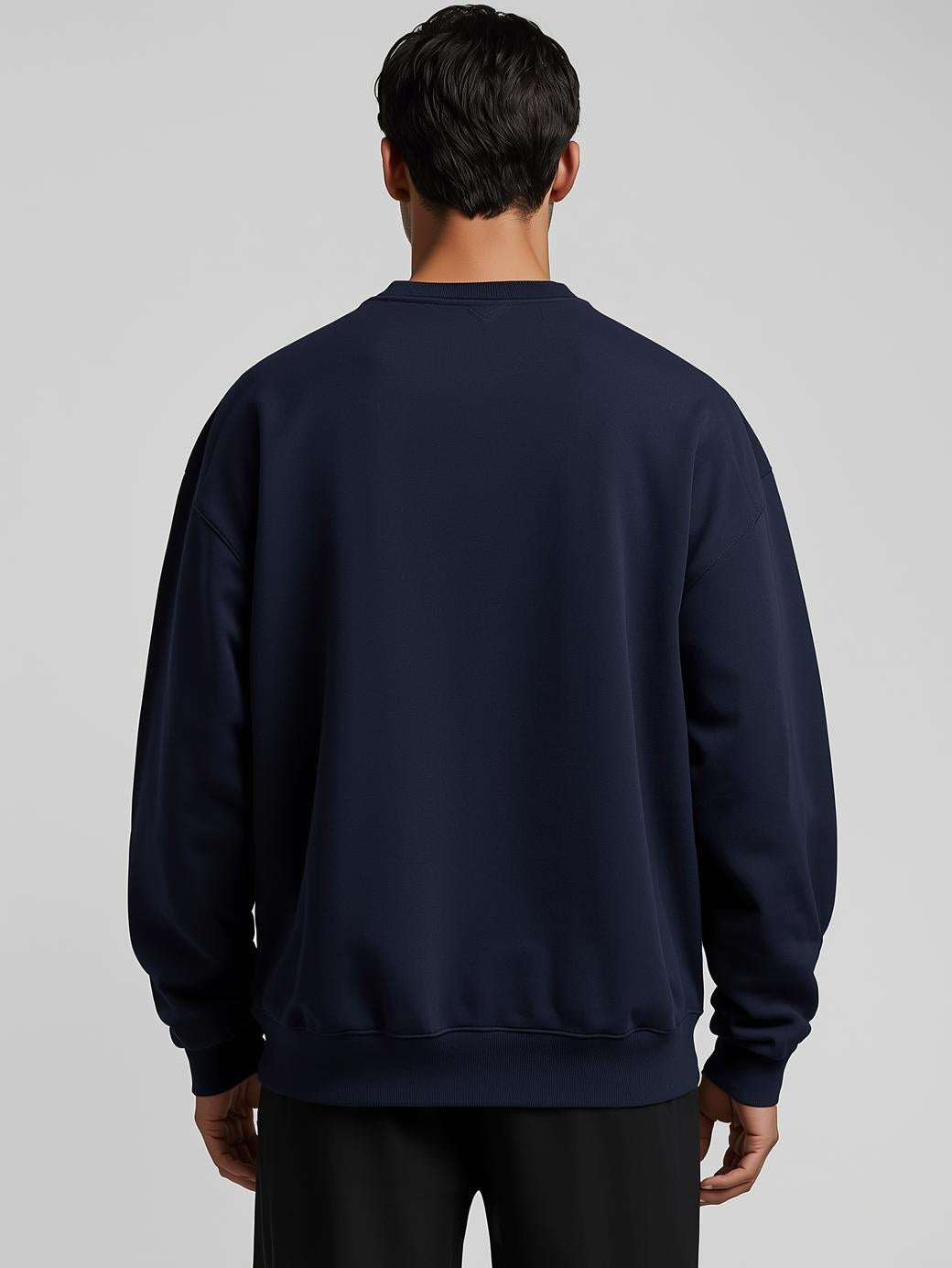 Blue Essential Oversized Sweatshirt