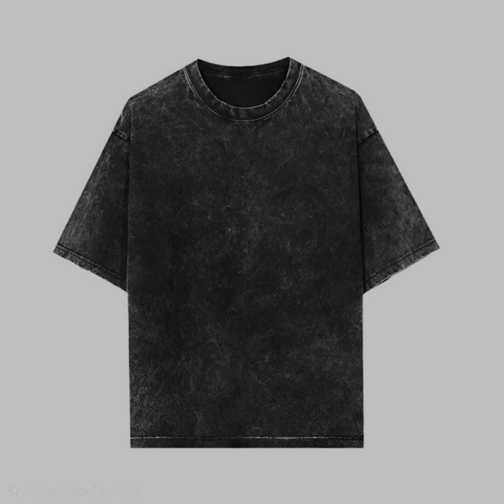 Black Washed Oversized T-shirt