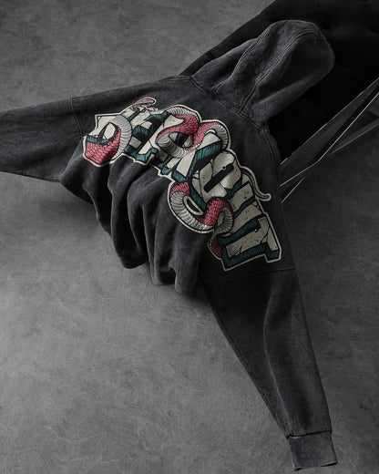 Serpent Breakout Washed Hoodie